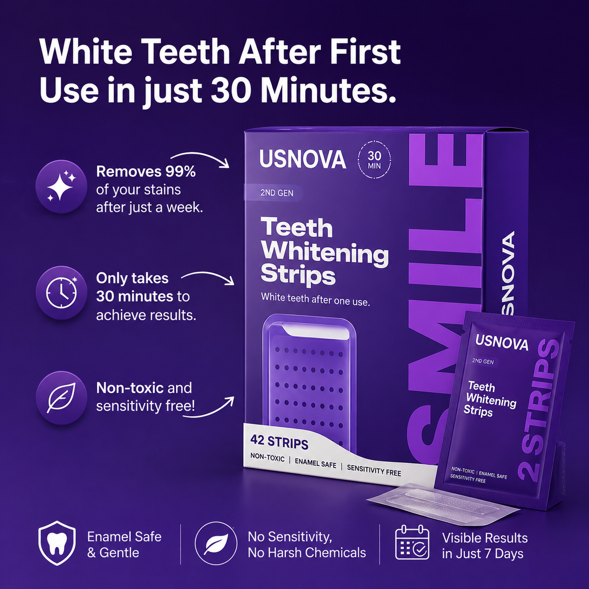 Lumé Blue-Light Whitening Strips